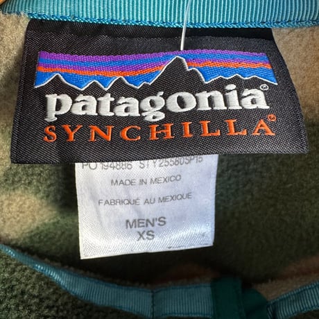 総柄PATAGONIA SYNCHILLA スナップT  XS