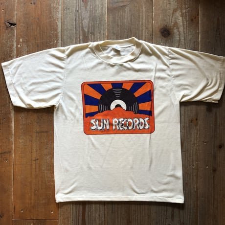 70年代〜80年代 SUN RECORDS 音楽レーベルTシャツ