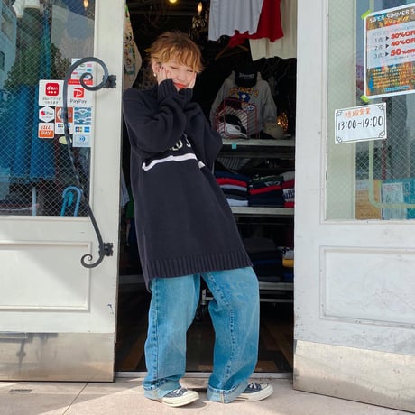 POLO JEANS ボトルネックコットンニット
