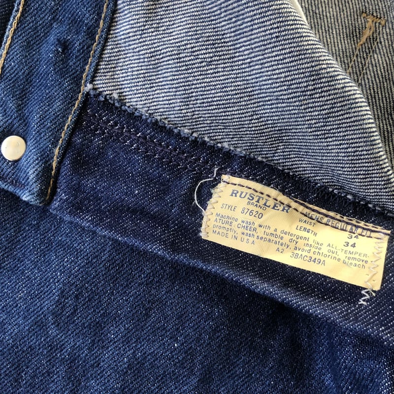80's RUSTLER デニムパンツ ブーツカット | CUSTOM FEVER