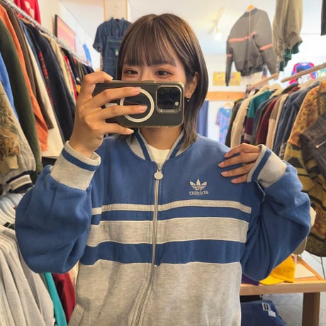 90s adidas フルジップスウェット