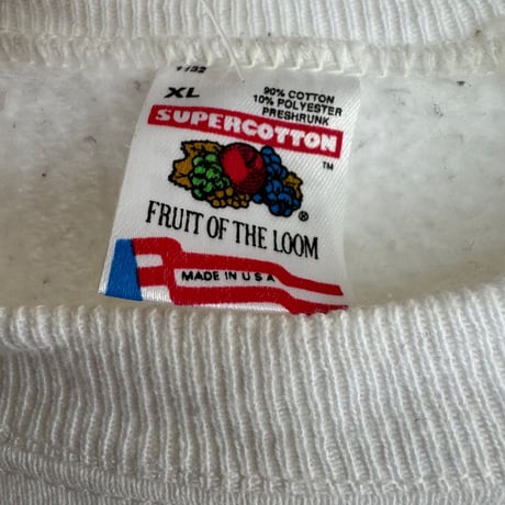 90's USA製FRUIT OF THE LOOM プリントスウェット XL