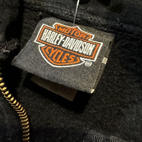 USA製HARLEY DAVIDSON ハーフジップフーディ 2X