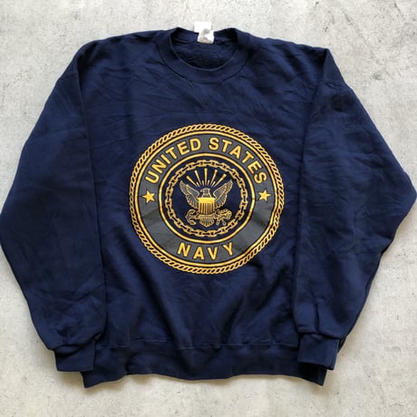 US.NAVY リフレクタープリントスウェット
