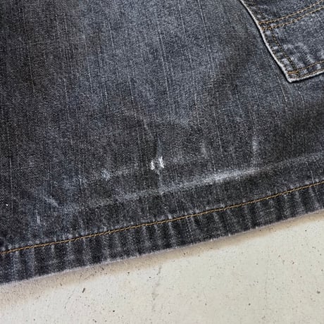 POLO JEANS COMPANY ブラックデニムペインターショーツ