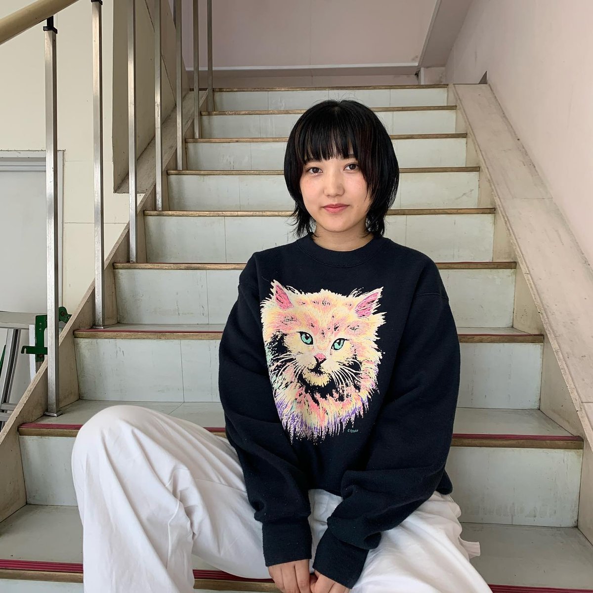 USA製ネコプリントスウェット | CUSTOM FEVER