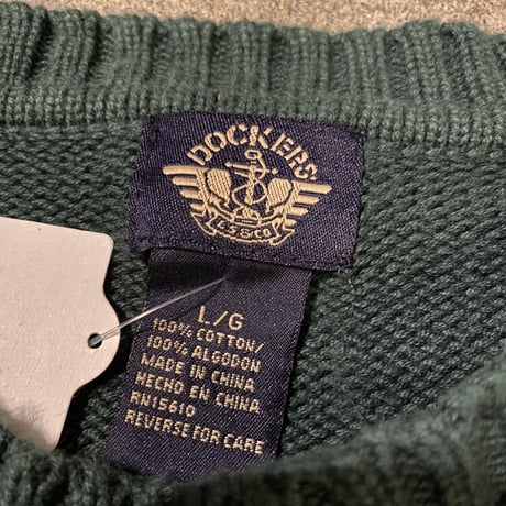 DOCKERS アーガイルコットンニット