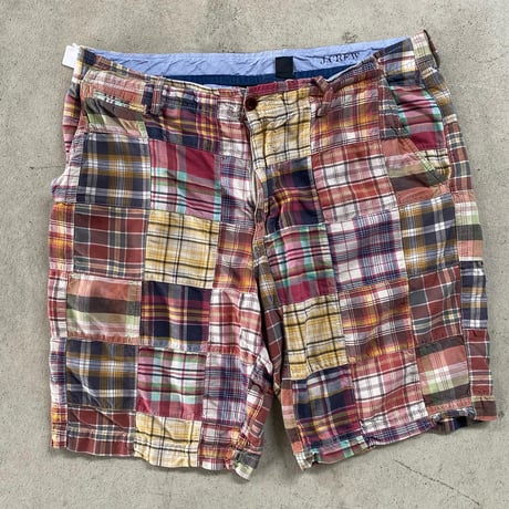 J.CREW パッチワークショーツ W35
