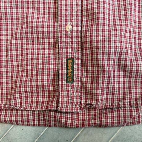 90s Timberland チェックシャツ
