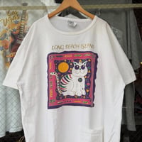 USA製 総柄ネコTシャツ