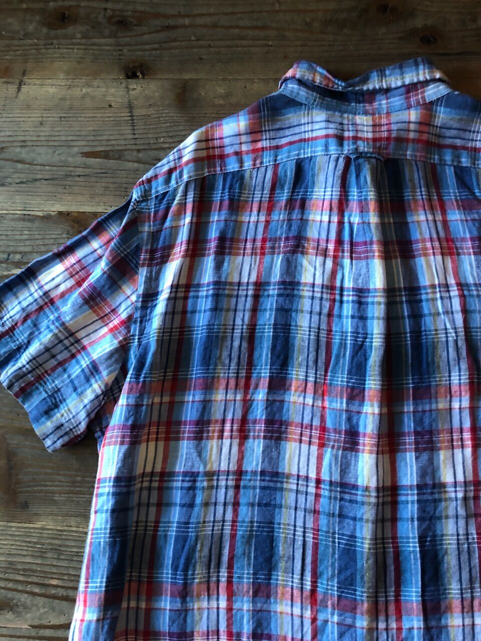 RALPH LAUREN 希少 麻 リネン100% チェック ベスト 裏地シルク ポロ ラルフローレン グレンチェック コットン×カシミヤ×シルク