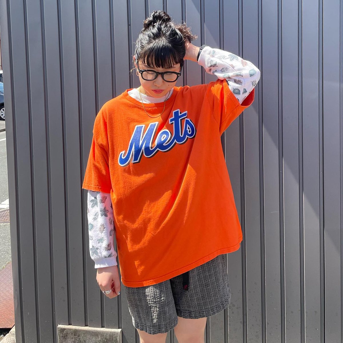 HARE メランジツイードシャツニット　オレンジ系 HARE（ハレ）のファッション通販 - ZOZOTOWN（カラー：オレンジ
