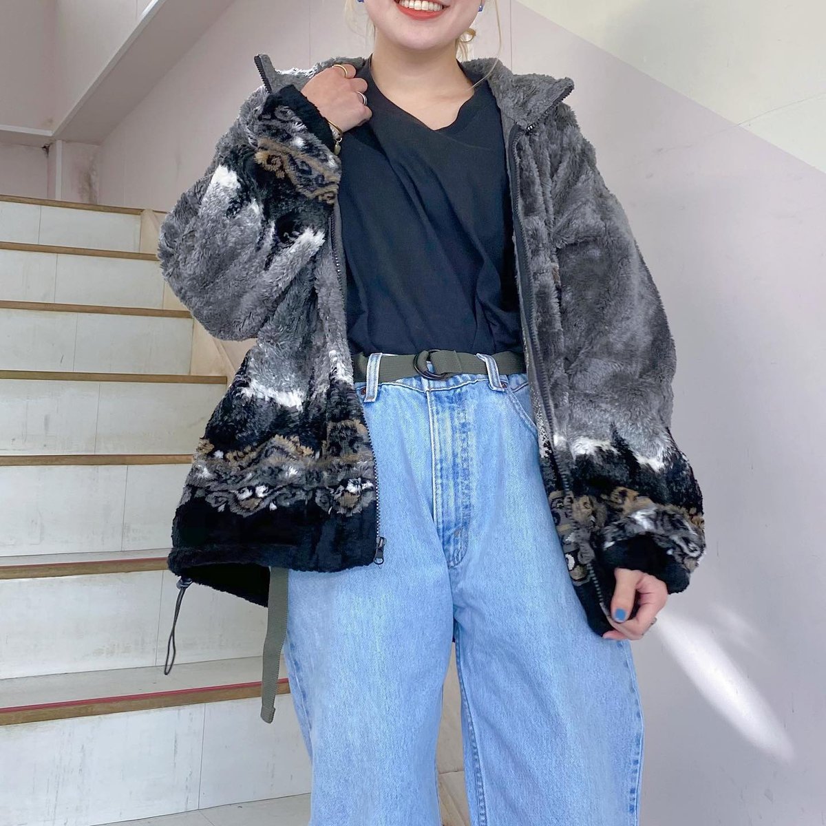 極上雰囲気！！　80’s unknown USA製　ボアジャケット　西海岸 THE NORTH FACE ザ ノースフェイス ボアジャケット アウター