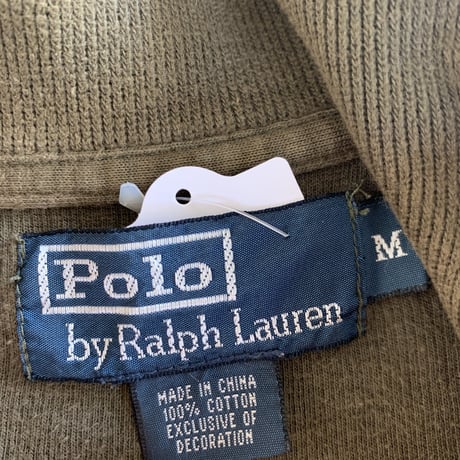 POLOハーフジップコットンニット