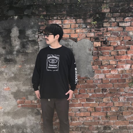 JACK DANIEL'S  袖プリントロンT 2XL