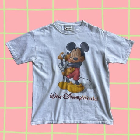 USA製 Walt Disney World ミッキー×プルート Tシャツ