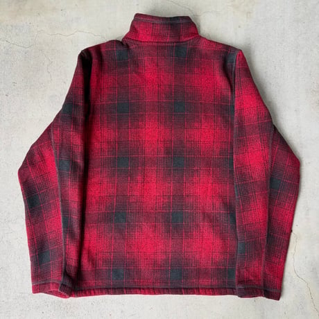 THE NORTH FACE チェック柄ハーフジップフリース