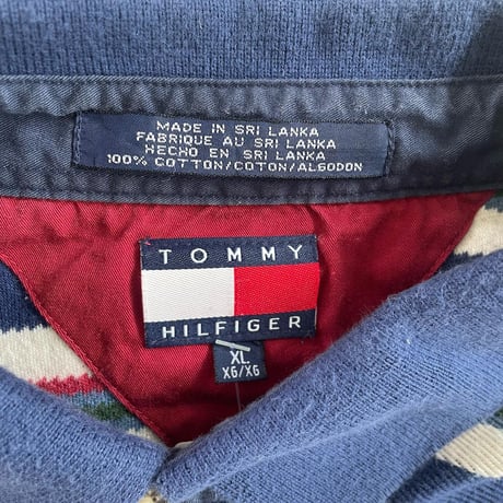 TOMMY HILFIGER マルチボーダーポロシャツ