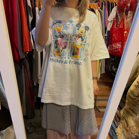 USA製 Mickey & Friends キャラクタープリントTシャツ