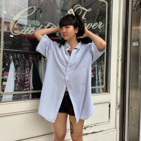 L.L.Bean ストライプシャツ