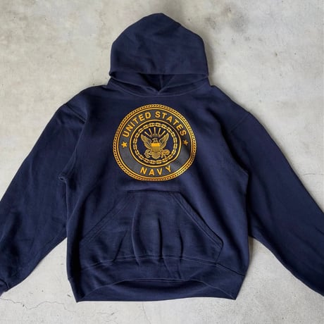 USA製 U.S NAVY プリントフーディー