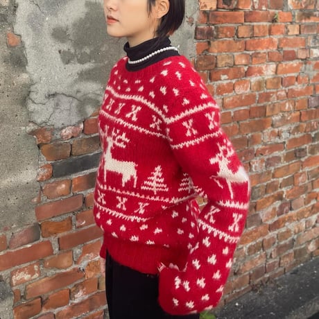 WoolRichノルディック柄ウールニット
