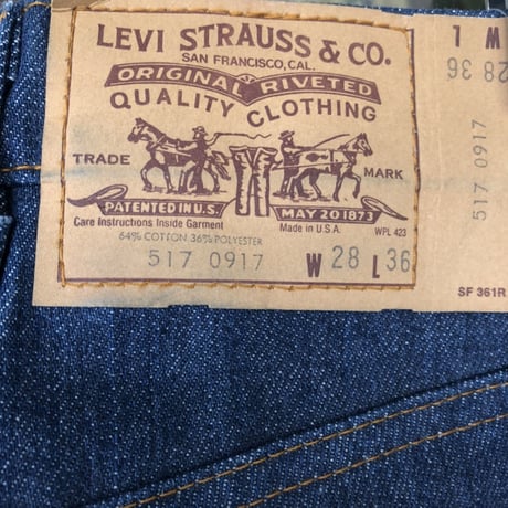81年製Levi's517 W28×L36