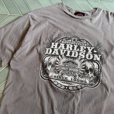 Harley-Davidson スカルデザインTシャツ