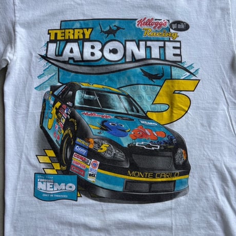 00s ファインディング・ニモ × NASCAR レーシングTシャツ