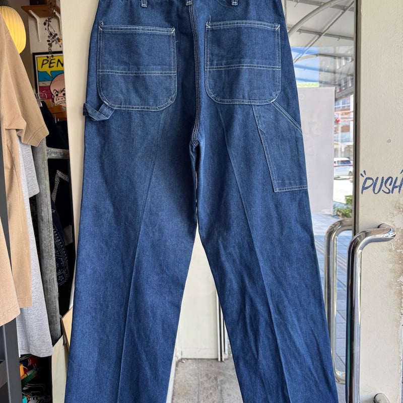 ROEBUCKS ブルーデニムパンツ/ヴィンテージ　古着　USA 1980s SEARS ROEBUCKS デニム ペインターパンツ ジーンズ | 京都