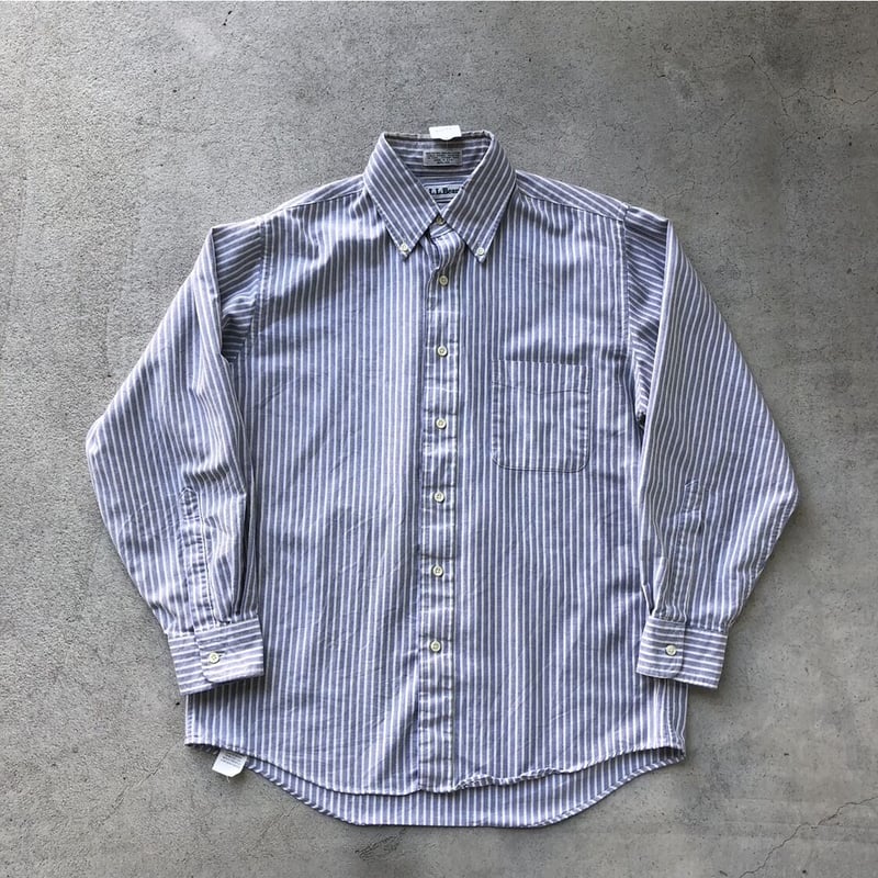 80s-90s L.L.Beanエルエルビーン ストライプ 長袖シャツ USA製 USA製 80～90s L.L.Bean ストライプシャツ エルエルビーン