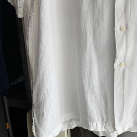 Ralph Laurenリネン半袖シャツ 白 L