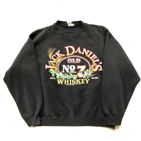〜90's JACK DANIELS プリントスウェットXL