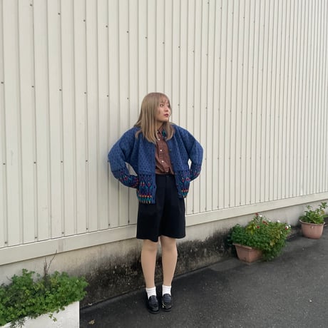 DALE of Norway 総柄ニットカーディガン