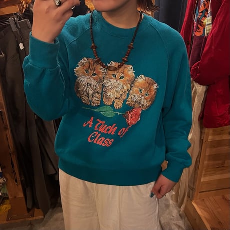 USA製 Lee 子猫ラグランスウェット