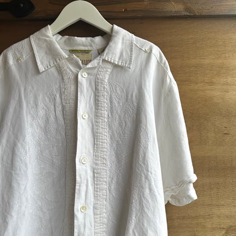 90s リネンキューバシャツ