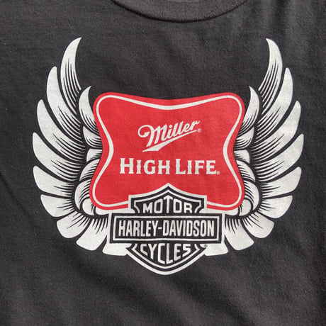 Miller Lite🍺×HARLEY DAVIDSONプリントTシャツ XXL
