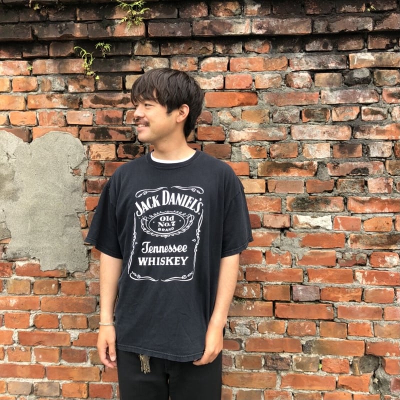 90s USA製 JACK DANIELS プリントTシャツ ブラックフェード - トップス 