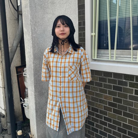 TOMMY HILFIGER 半袖チェックシャツ