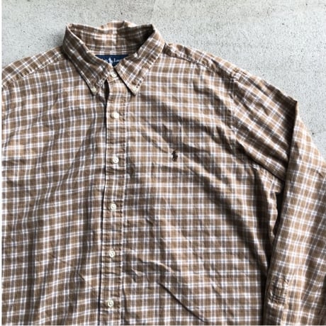 Ralph Lauren チェックシャツ 〝CLASSIC FIT〟XL