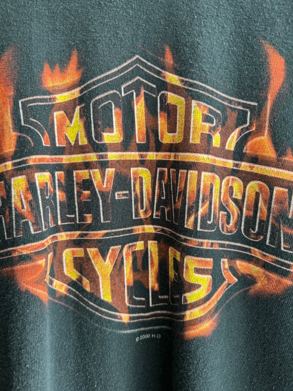 HARLEY DAVIDSON 袖プリントロンT XL | CUSTOM FEVER