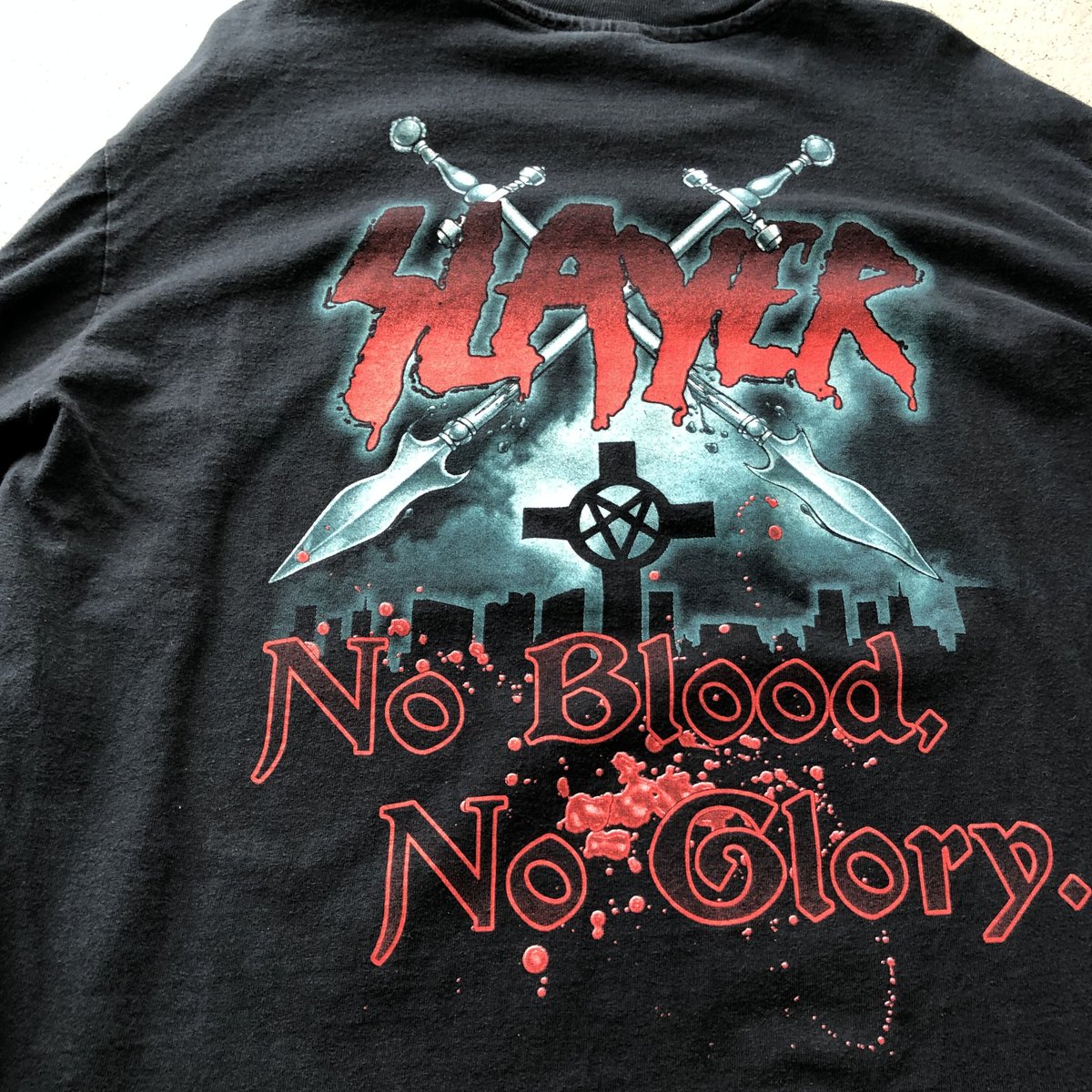 90s slayer ビッグプリントtシャツ ヴィンテージ