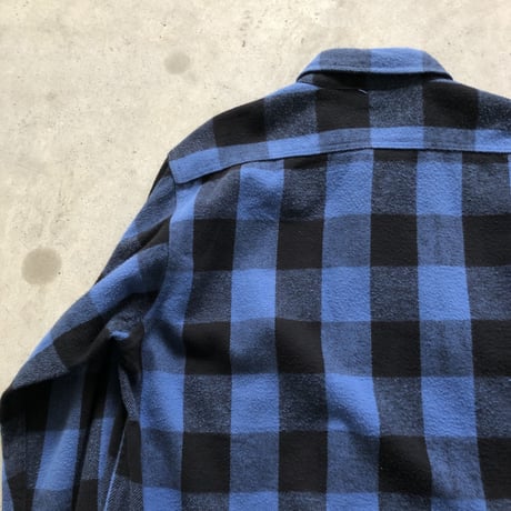 90's〜USA製 AMERICAN SPIRIT 青×黒ブロックチェック
