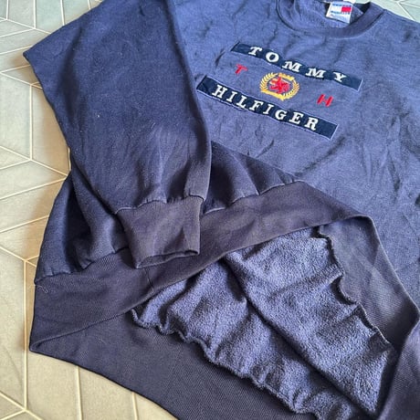 USA製 tommy hilfiger ロゴスウェット