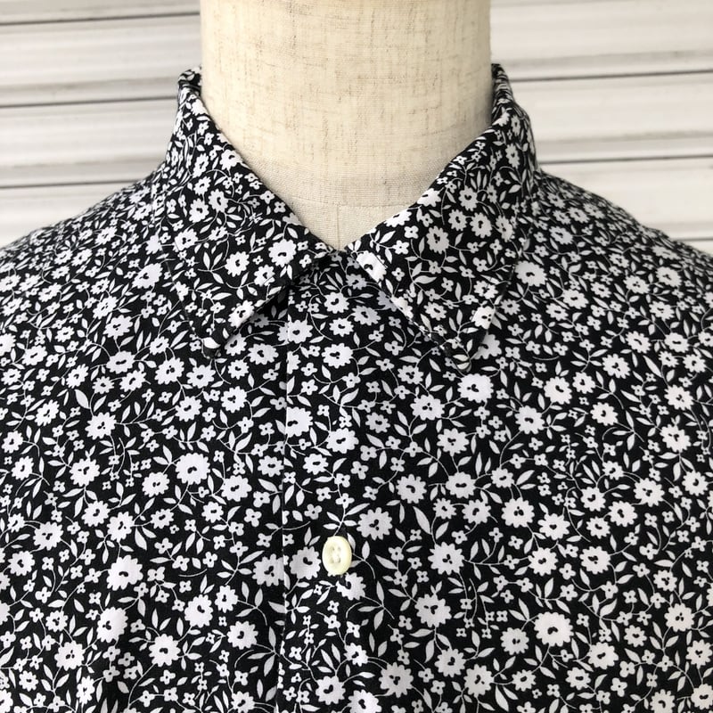 Ralph Lauren白黒花柄オープンカラーシャツ | CUSTOM FEVER