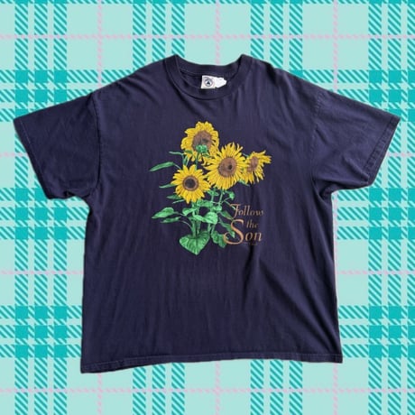 DELTA ひまわりプリントTシャツ