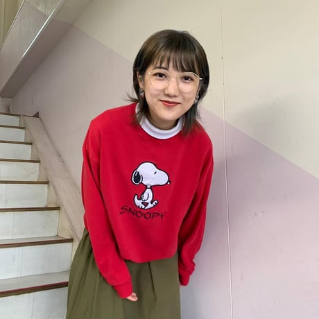 USA製重ね着風SNOOPYスウェット