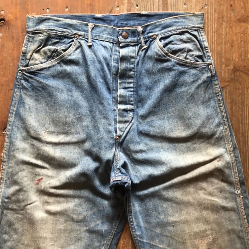 ビンテージ ペインターパンツ vintage painter pants 0431. ~1960's denim painter pants 60s 60年代 ヴィンテージ