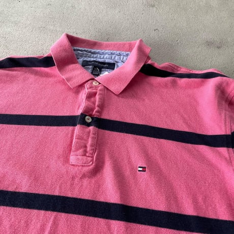 TOMMY HILFIGERボーダーポロシャツ