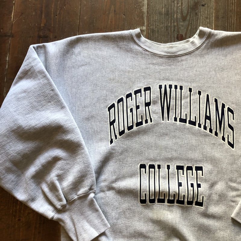 90'sUSA製ROGER WILLIAMS COLLEGEチャンピオンリバースウィーブ |